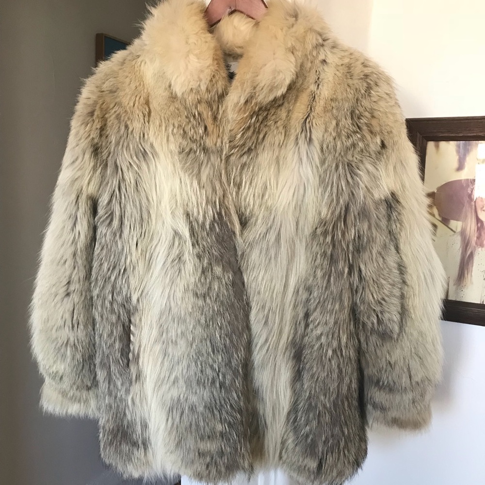 Fur coat - Coyote- vintage